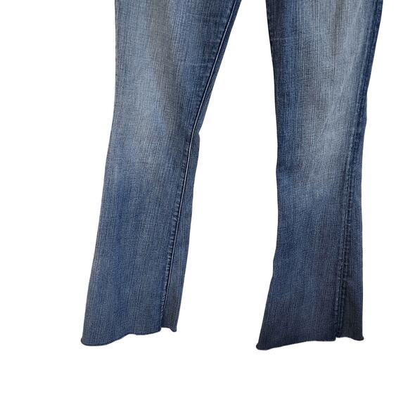 Rock & Republic Mid Rise Bootcut Jeans Raw Hem Medium Wash Denim Blue Size 29 - Picture 7 of 13